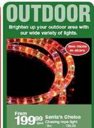  Santa's Choice Chasing Rope Light-9m Per Pack 