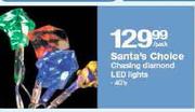 Santa's Choice Chasing Diamond LED Lights-40's Per Pack