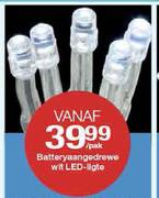 Vanaf Batteryaangedrewe White LED Light-40's Per Pack