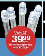Vanaf Batteryaangedrewe White LED Light-20's Per Pack