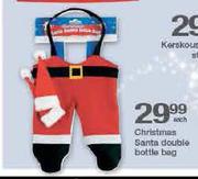 Christmas Santa Double Bottle Bag