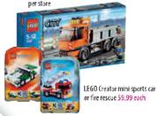 LEGO Creator Mini Sports Car or Fire Rescue-Each
