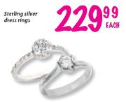 Sterling Silver Dress Rings-Each