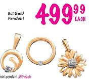 9ct Gold Pendant-Each