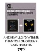 Andrew Lloyd Webber Phantom Of/Opera+Cats H/Lights