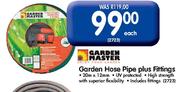 Garden Master Garden Hose Pipe Plus Fittings Each
