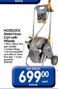 Hozelock Metal Hose Cart With Wheels Each