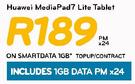Huawei Media Pad7 Lite Tablet-On Smart Data 1GB TopUp Contract