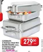 Catermate Stainless Steel Mini Double Roaster-Each