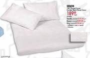 Sheraton 180 Thread Count Corded Black Duvet Queen Cover-Each