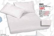  Sheraton 180 Thread Count Corded Black Duvet King Cover-Each
