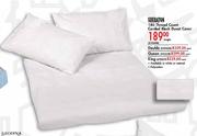 Sheraton 180 Thread Count Corded Black Duvet Double Cover-Each