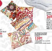 In House In Home Embroidered Scatter Cushions-Each