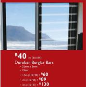 Durobar Burglar Bars-3m