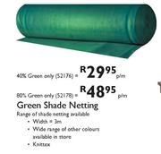 Green Shade Netting-40%