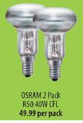 Osram 2 Pack R50 40W CFL-Per Pack
