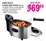 Logik Select Oval Deep Fryer (DF-23)-3L