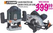 Stramm 1200W Router Or 1200W Circular Saw