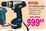Ryobi 12V Cordless Drill