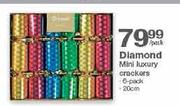 6-Pack Diamond Mini Luxury Crackers-20cm Per Pack