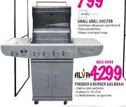 Alva Pheonix 4 Burner Gas Braai