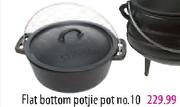 Out & About Flat Bottom Potjie Pot No. 10