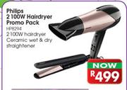 Philips 2100W Hairdryer Promo Pack