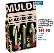 Mulderbosch Sauvingnon Blance,Chardonnay And Olive Oil In Gift Pack-2x750ml