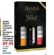 Asara Merlot/Cabernet Sauvignon And Sauvignon Blanc/Chaddonnay With Spices In Gift Pack-2x750ml 