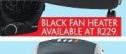 Black Fan Heater