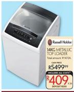 Russell Hobbs 14Kg Metallic Top Loader