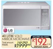 LG 40L Solo Mirror Microwave