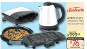 Sunbeam 4 Piece Black Appliance Pack