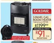Black Fan Heater