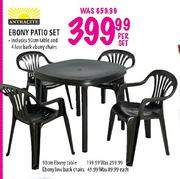 Ebony Patio Set