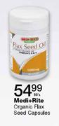 Medi + Rite Organic Flax Seed Capsules-90's pack