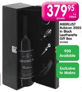 Meerlust Rubicon 2005 In Black Leatherette Gift Box - 1 x 750ml