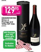 Dimersfontein Shiraz Or Pinotage And Toffee Gift Tube - 1 x 750ml