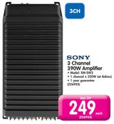Sony 3 Channel 390W Amplifier XM-SW3