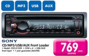 Sony CD/MP3/USB/Aux Front Loader CDX-G1050