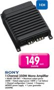 Sony 1 Channel 350W Mono Amplifier XM-SW1