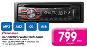 Pioneer CD/USB/MP3/WMA Front Loader DEH-1550UB