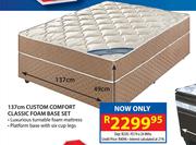 Custom Comfort 137cm Classic Foam Base Set