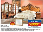 York 4 Piece Bedroom Suite