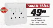 Build It Socket Outlet-2x16amp 4x4