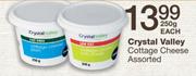 Crystal Valley Cottage Cheese-250gm Each