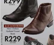 Luciano Rossi Mens Chelsea Updated Gusset Boots
