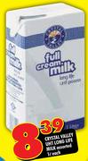Crystal Valley UHT Long Life Milk Assorted-1Ltr 