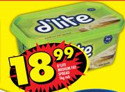 D'Lite Medium Fat Spread-1KG Tub