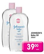 Johnsons's Baby Oil-500Ml Each